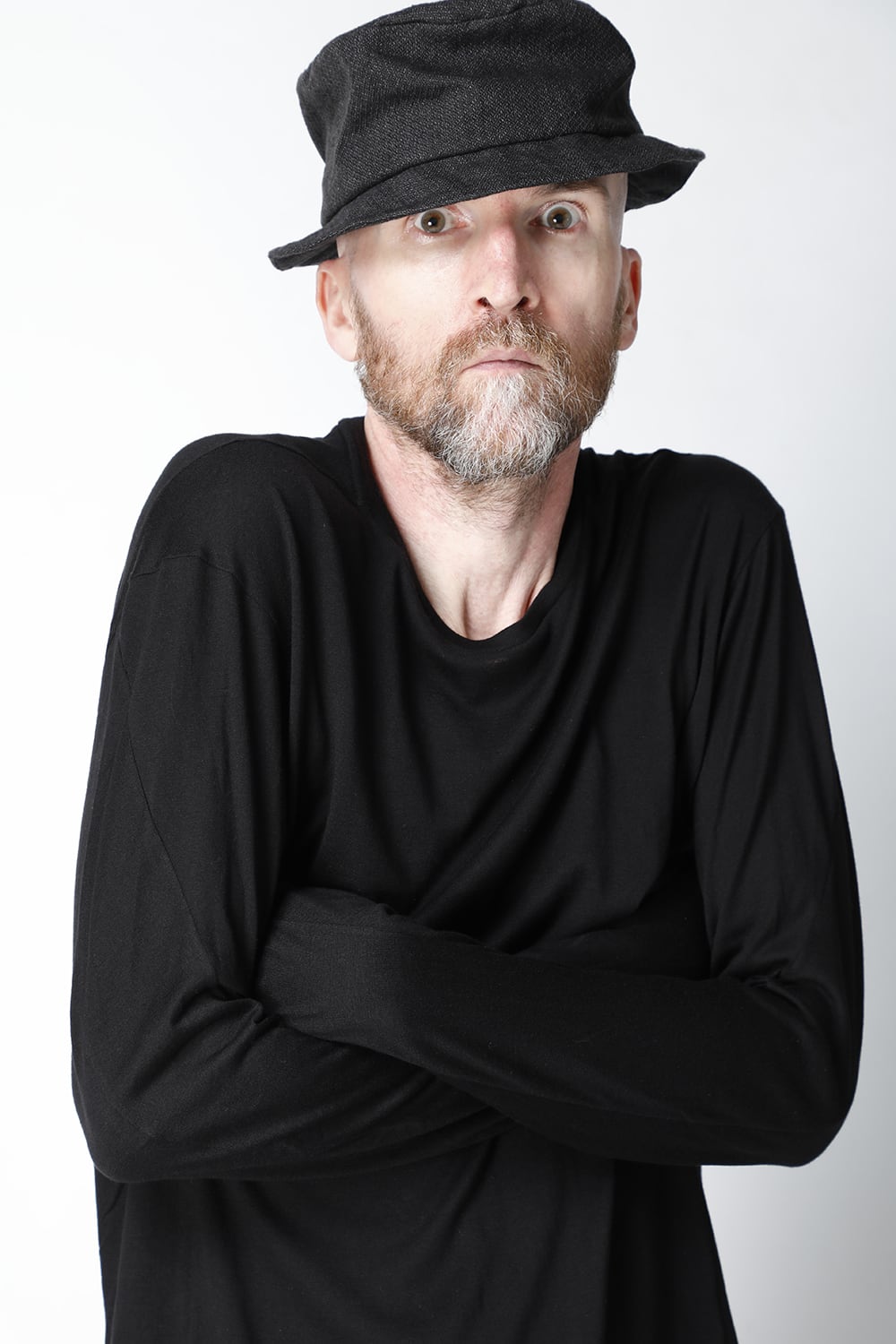 Long sleeve cotton / silk jersey Black