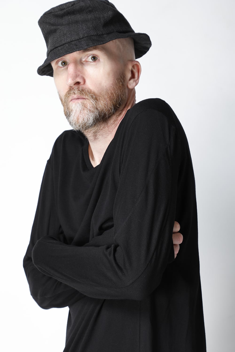 Long sleeve cotton / silk jersey Black