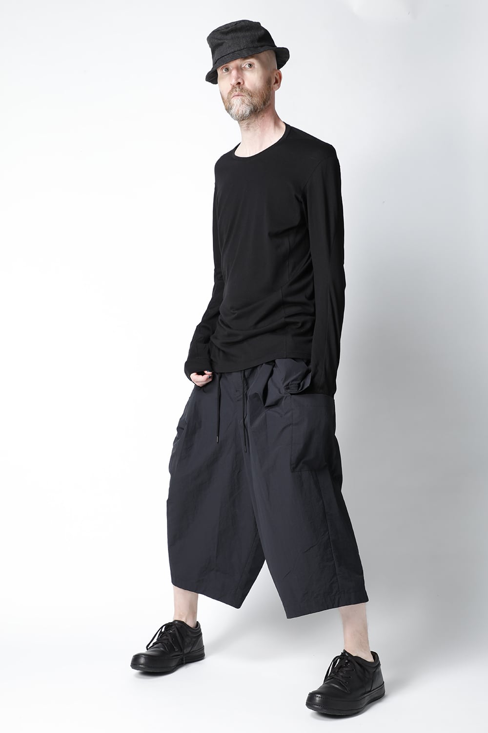 Long sleeve cotton / silk jersey Black