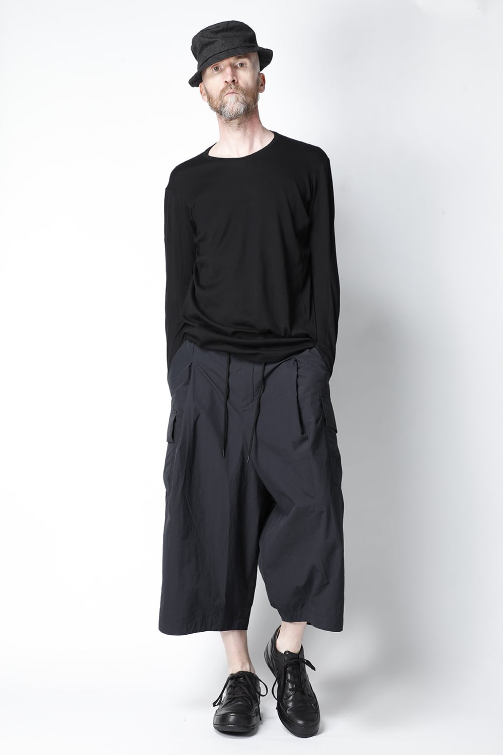 Long sleeve cotton / silk jersey Black