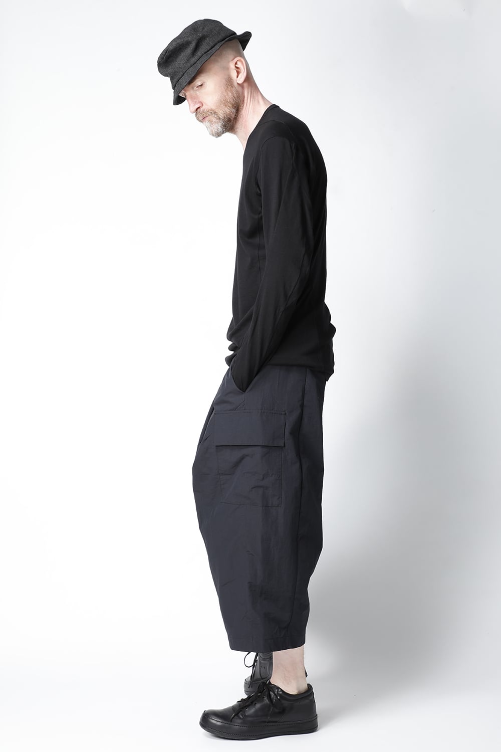 Long sleeve cotton / silk jersey Black