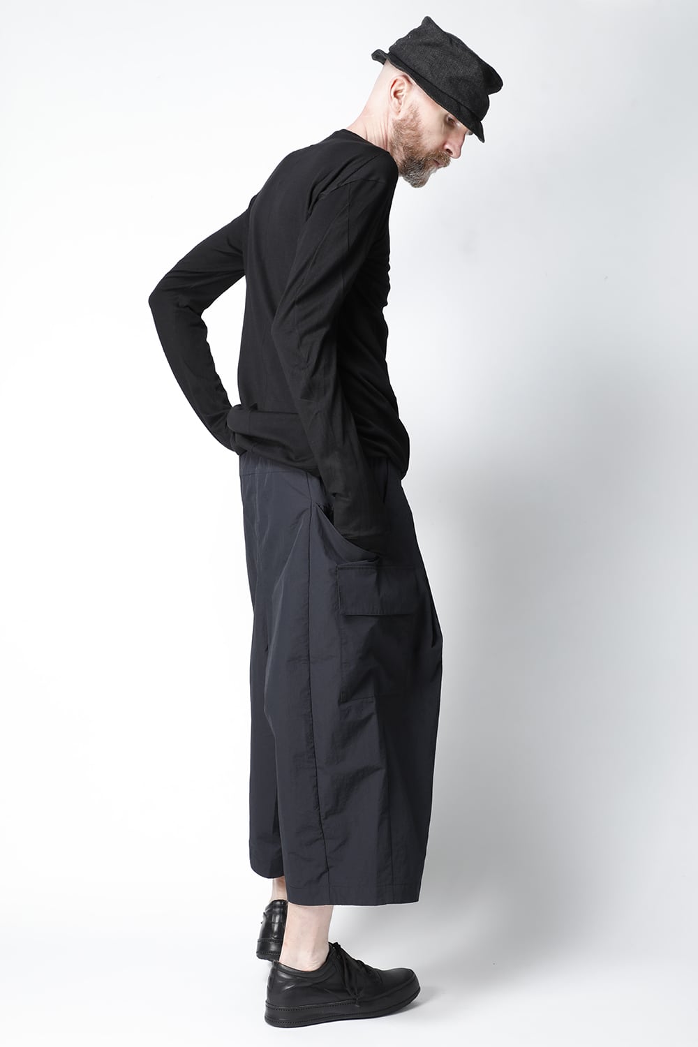 Long sleeve cotton / silk jersey Black