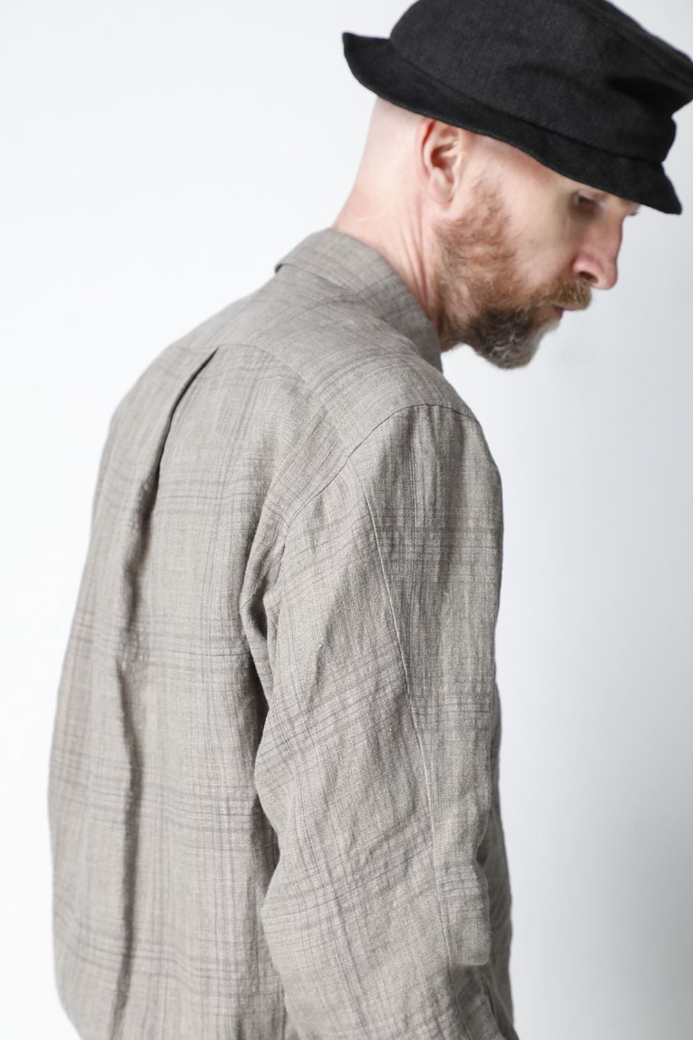Shirt Linen check shrink wash