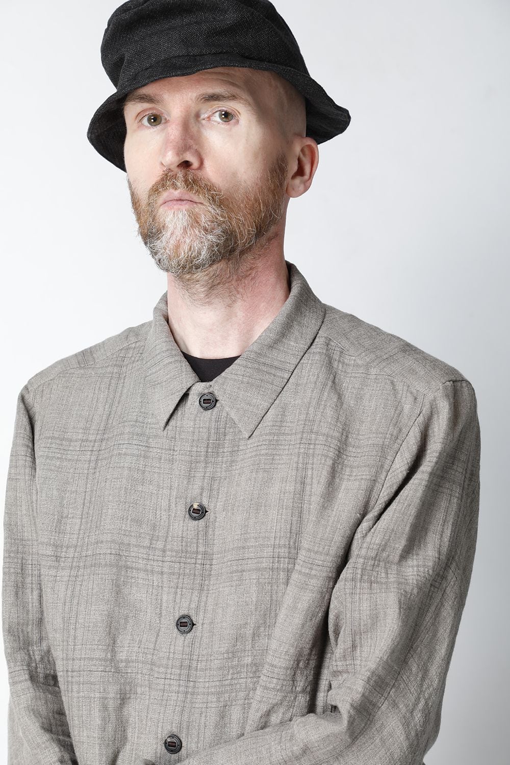 Shirt Linen check shrink wash