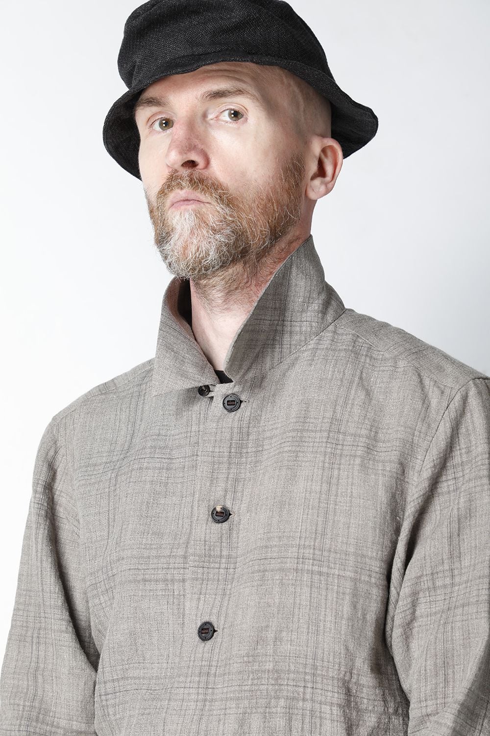 Shirt Linen check shrink wash