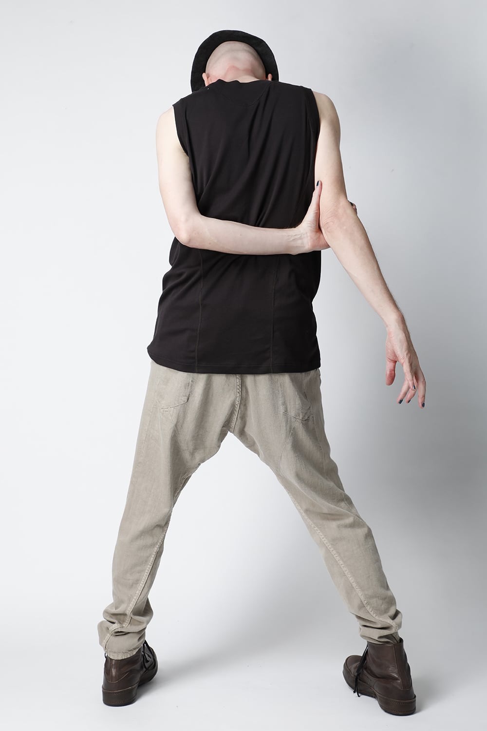 Tank top egyptian cotton interlock jersey (SUVIN) Charcoal