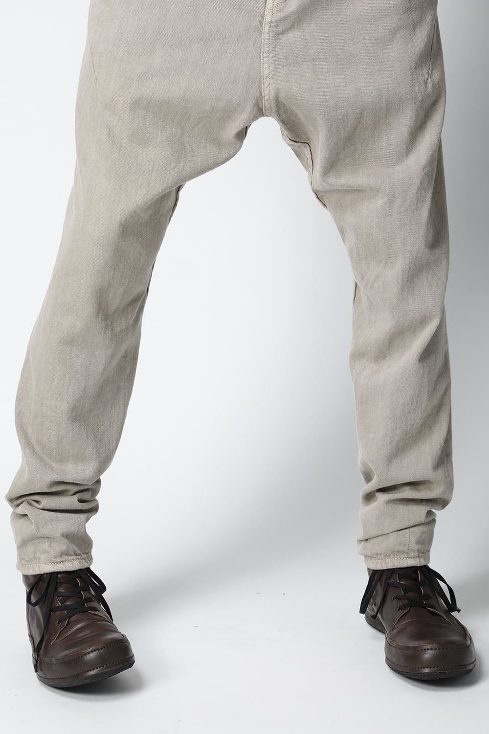 Drop clotch pants 8oz denim vintage wash