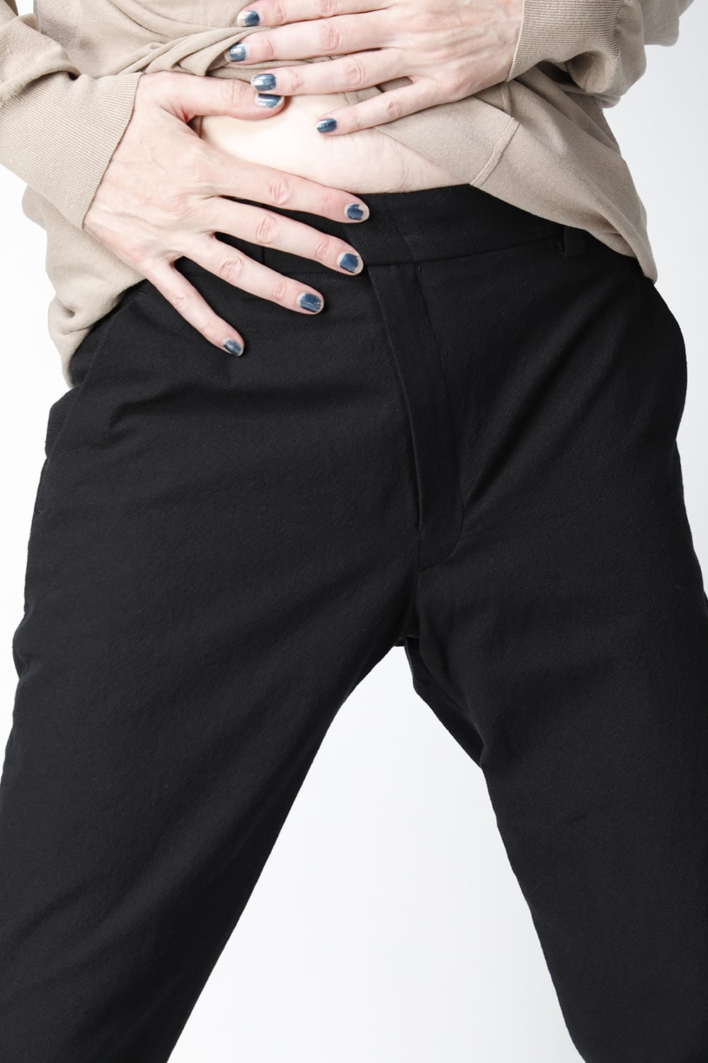 Slim pants cotton / nylon