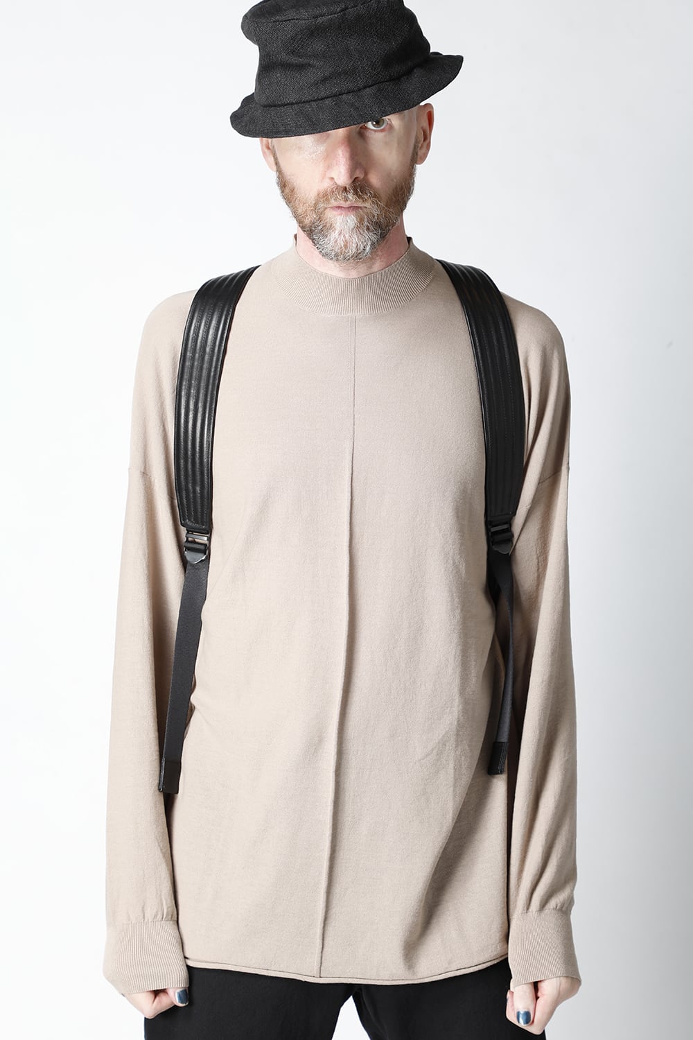 PC backpack GUIDI Horse Leather Black