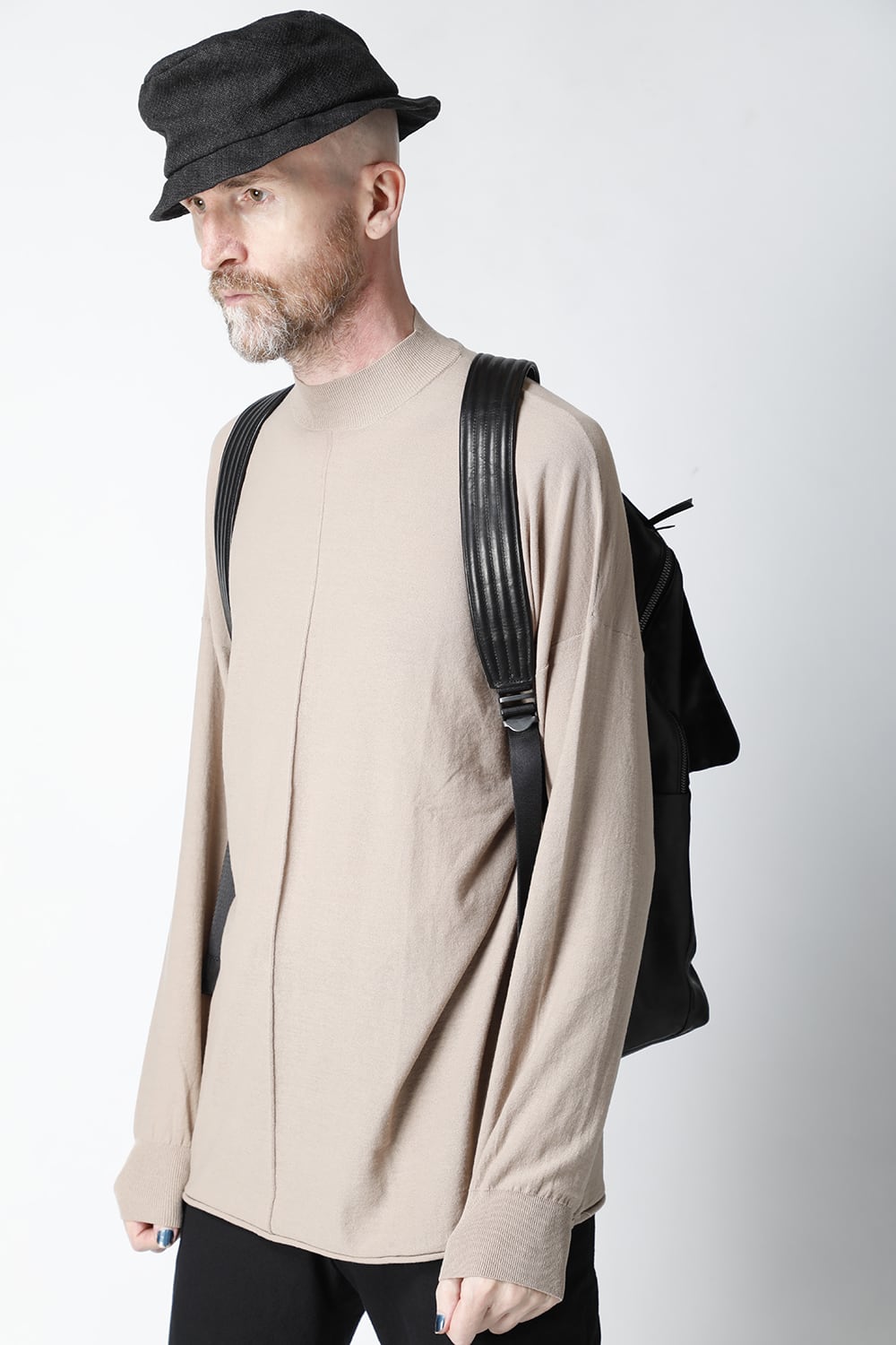 PC backpack GUIDI Horse Leather Black