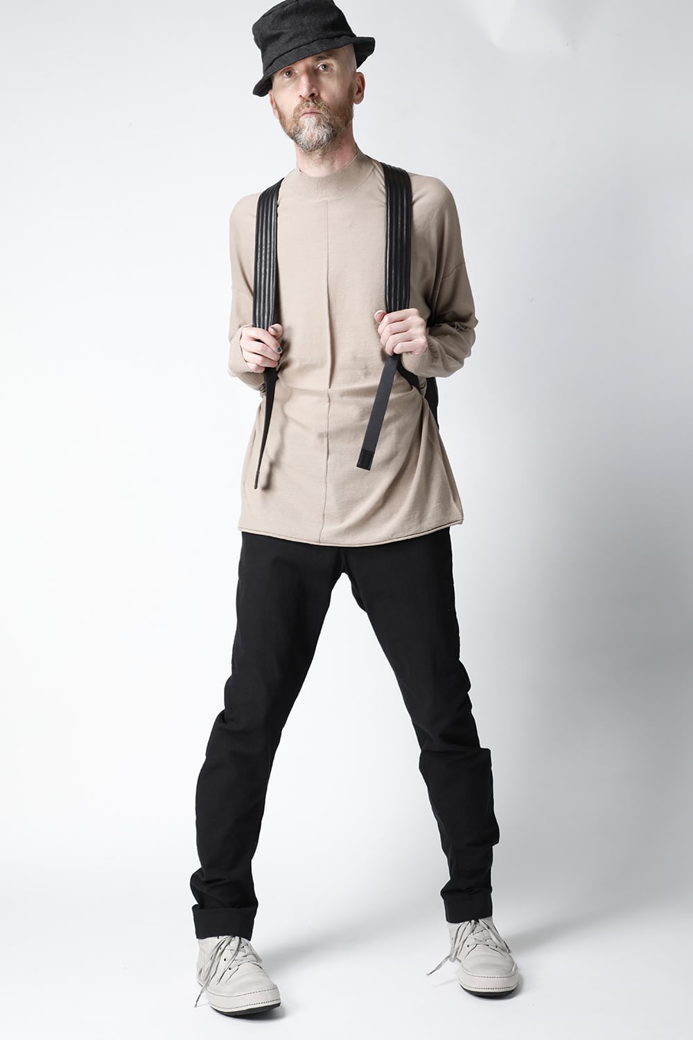 PC backpack GUIDI Horse Leather Black