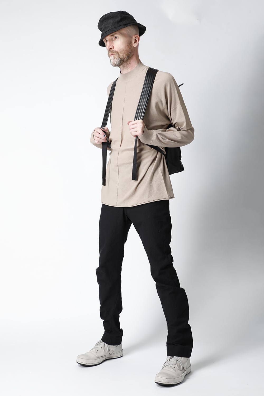 PC backpack GUIDI Horse Leather Black