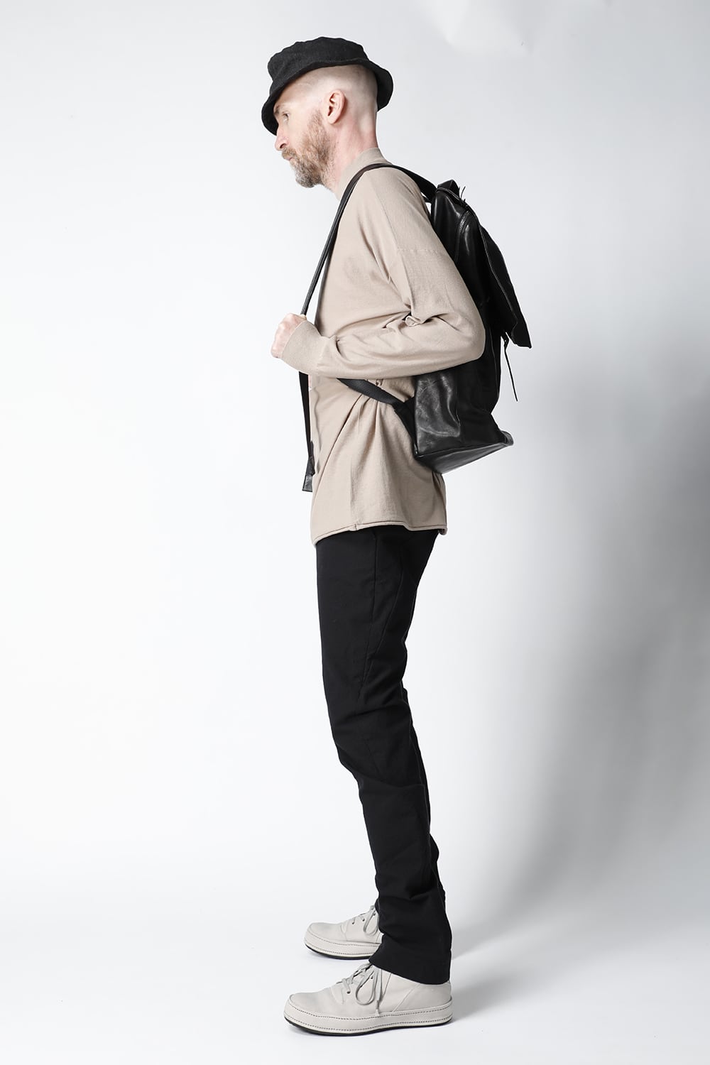 PC backpack GUIDI Horse Leather Black