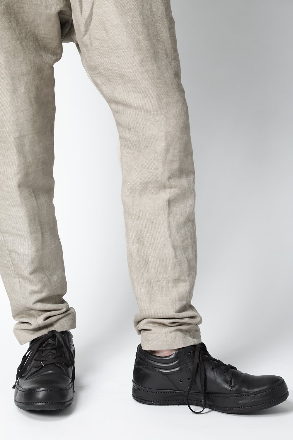 ドロップクロッチパンツ コットン / ラミ / カナパ コールドダイ