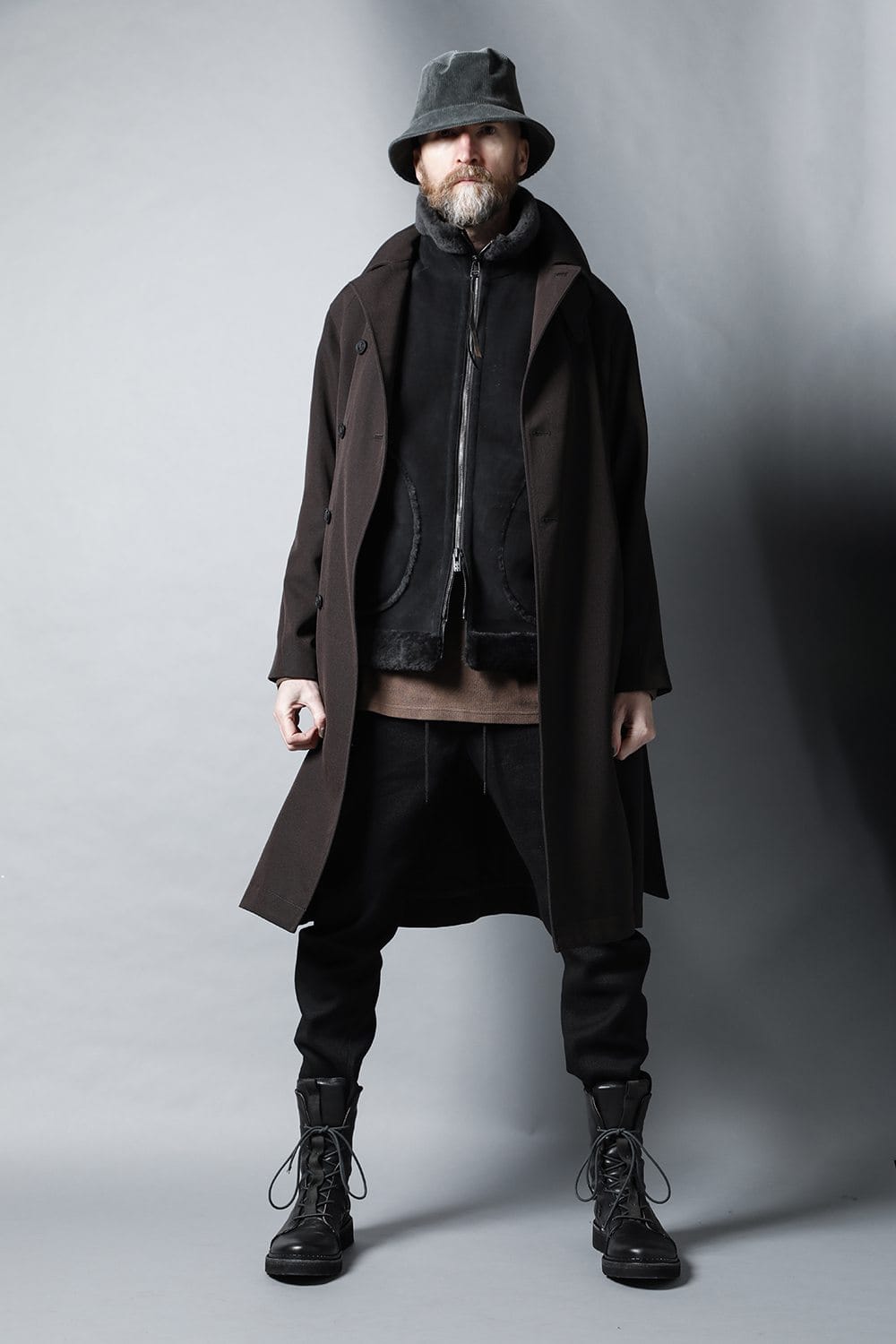 Coat structure Wool gabardine