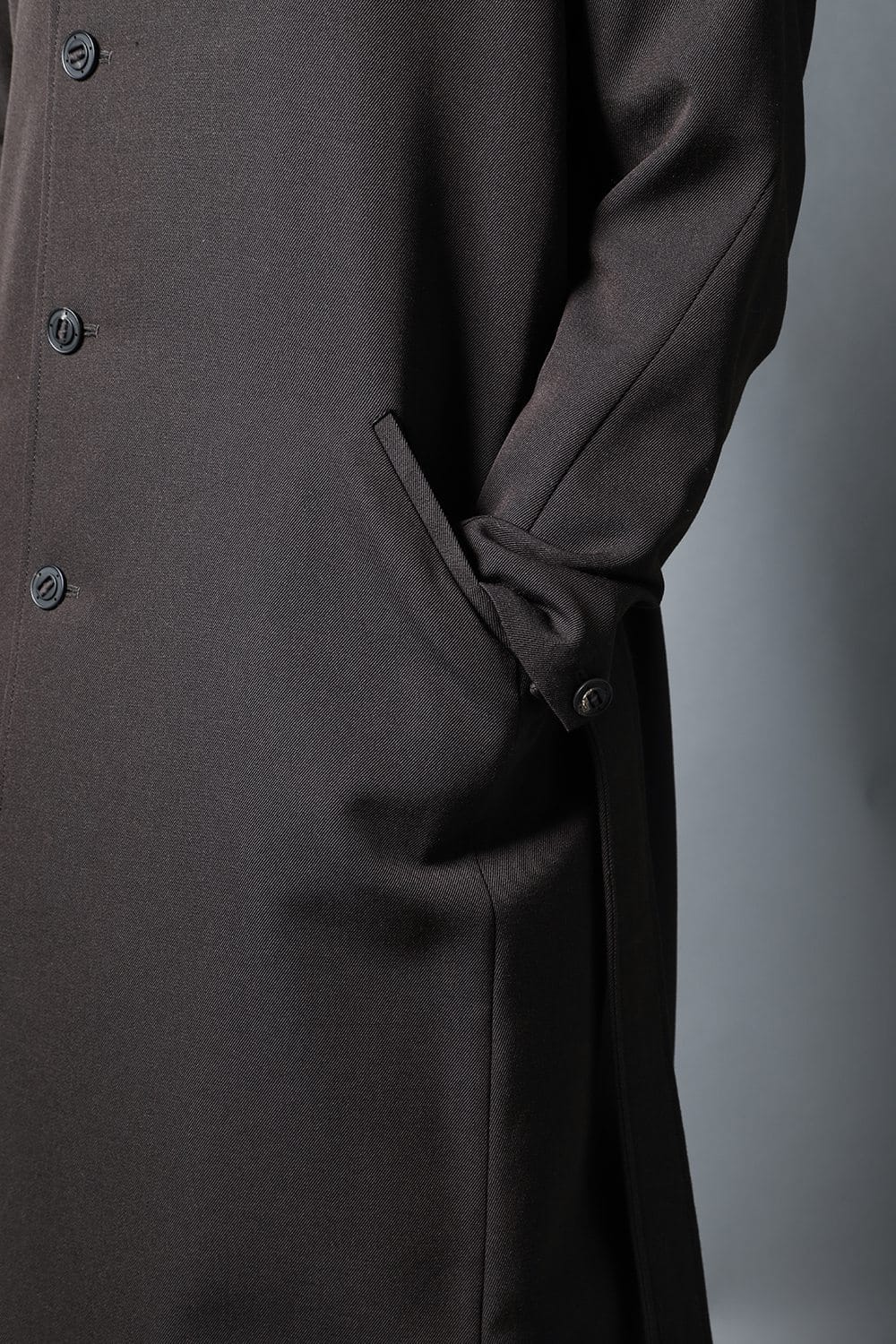 Coat structure Wool gabardine