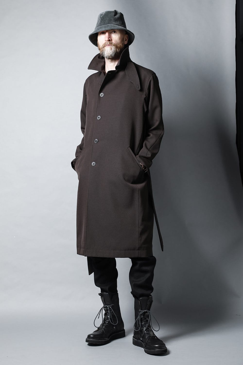 Coat structure Wool gabardine