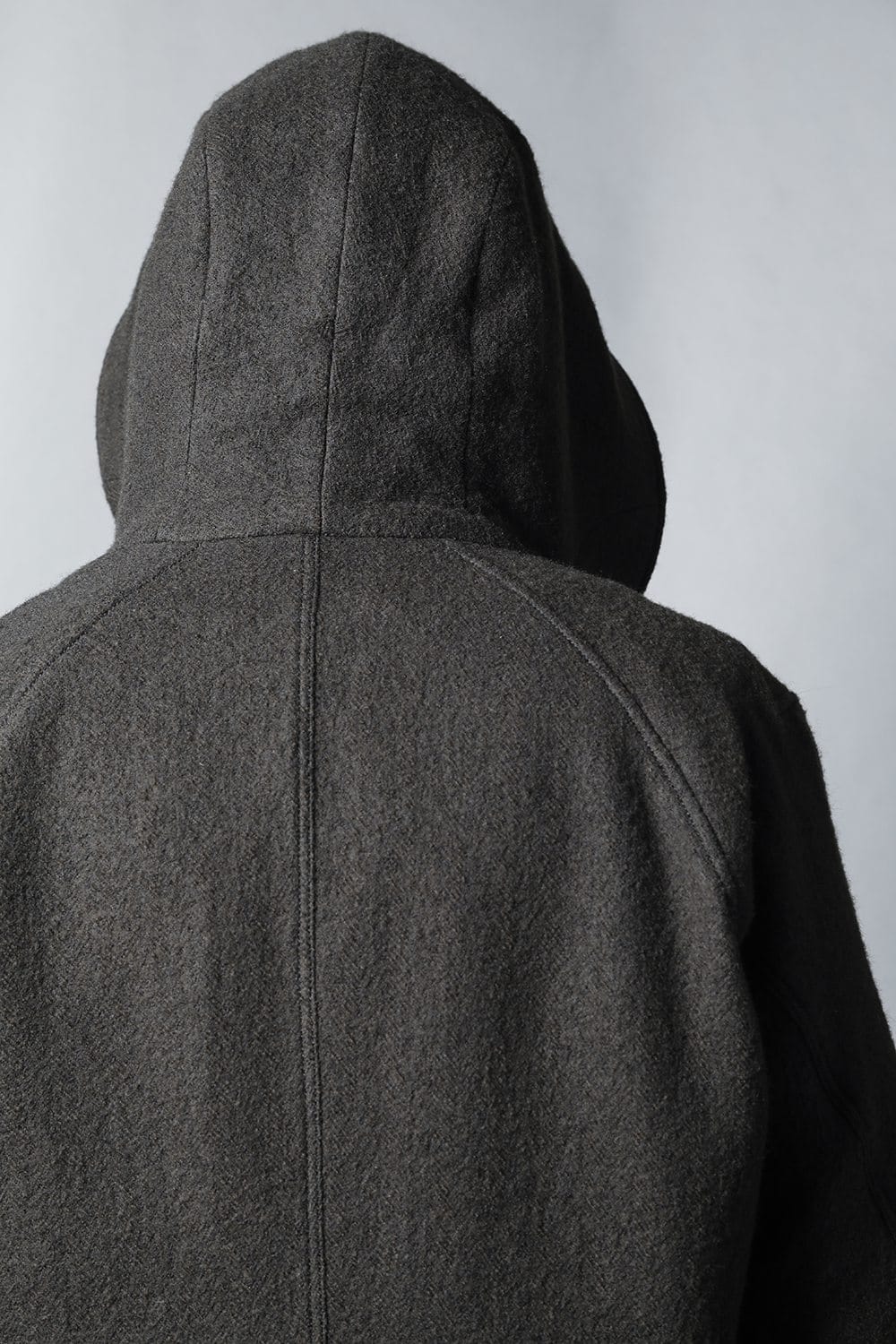 Hooded jacket Wool Herringbone