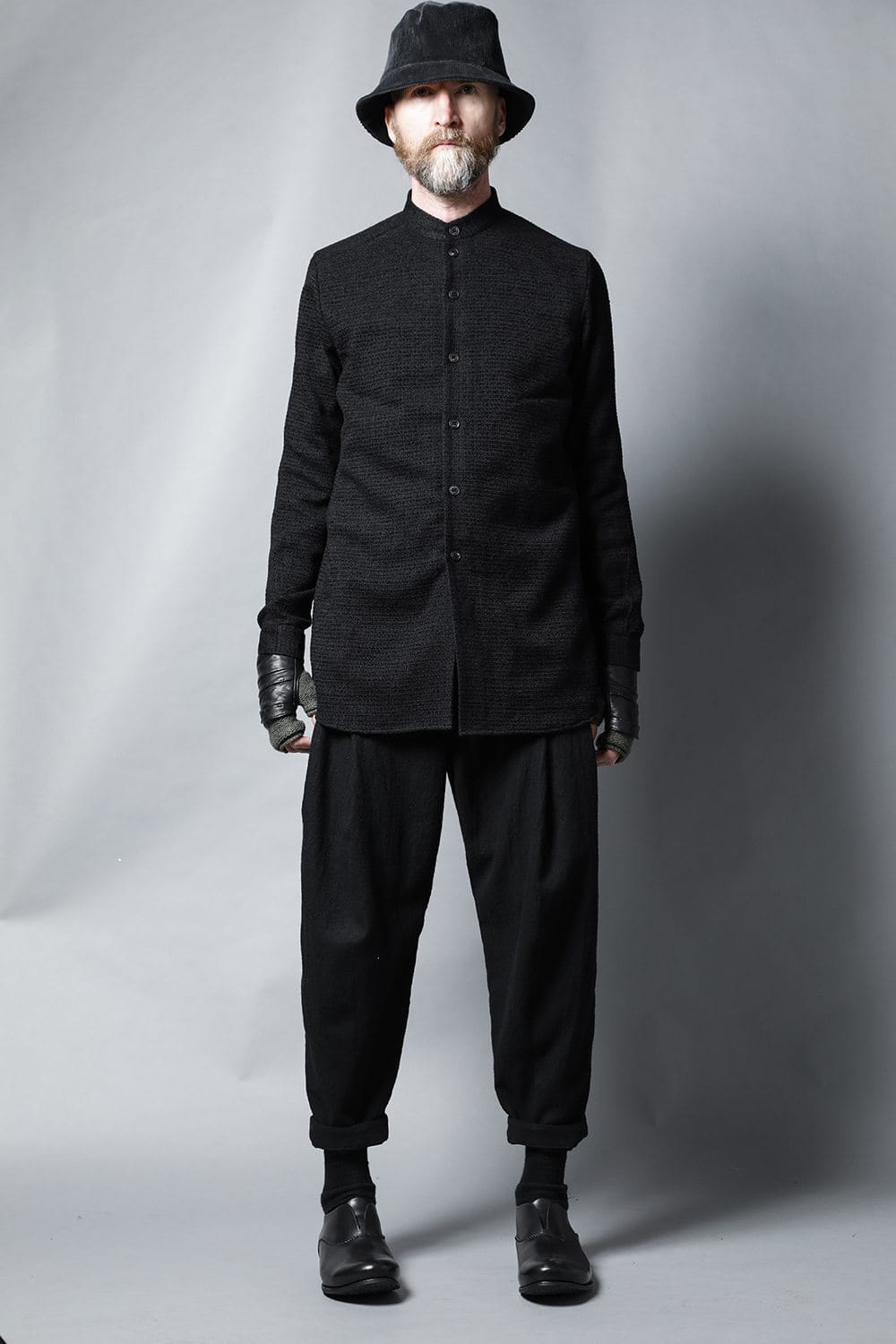 Long shirt Silk tweed