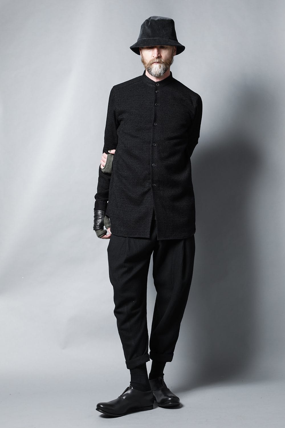 Long shirt Silk tweed