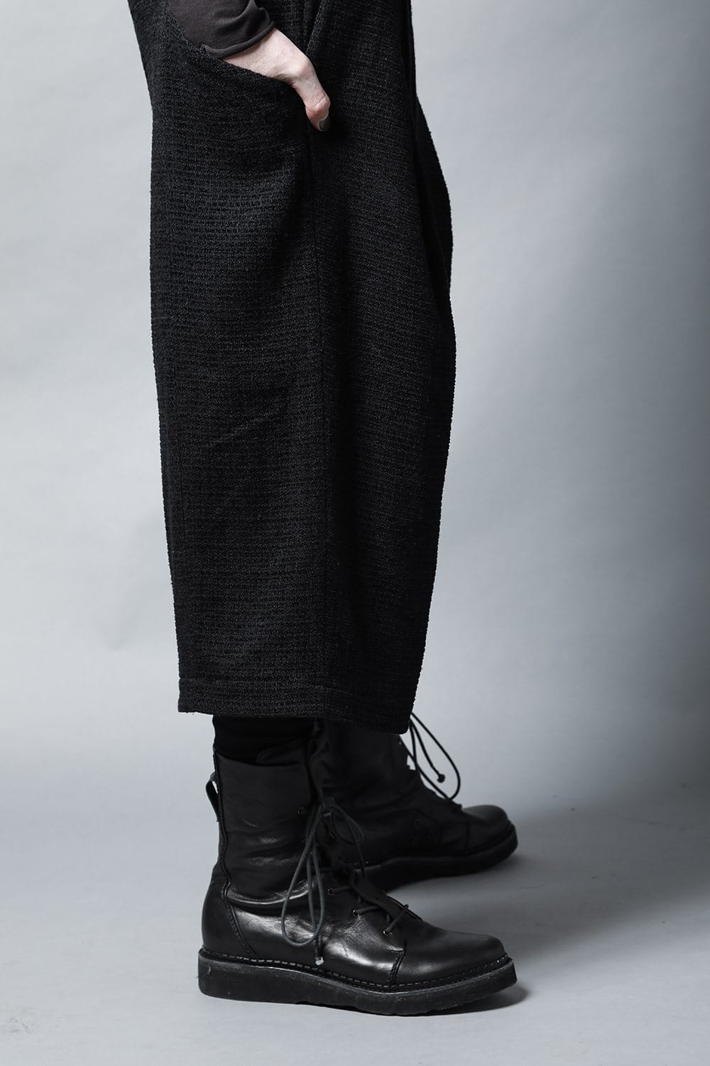 Layerd pants Silk tweed