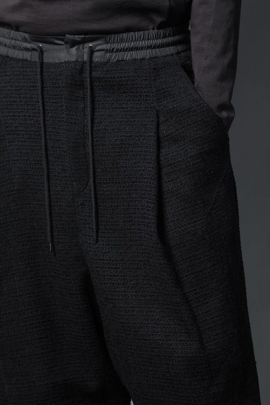 Layerd pants Silk tweed