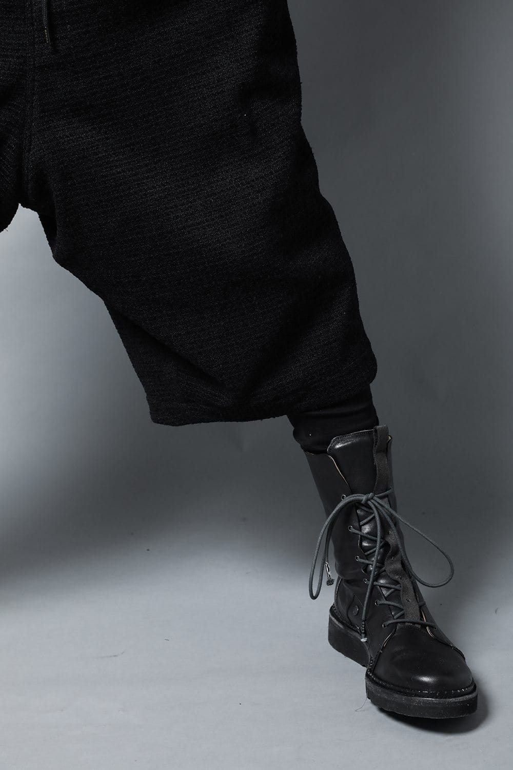 Layerd pants Silk tweed