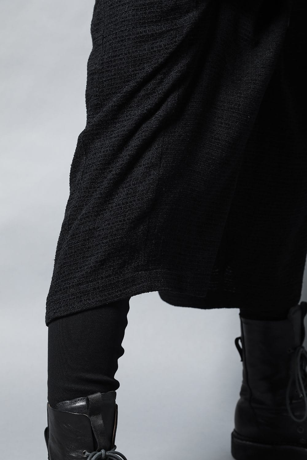 Layerd pants Silk tweed