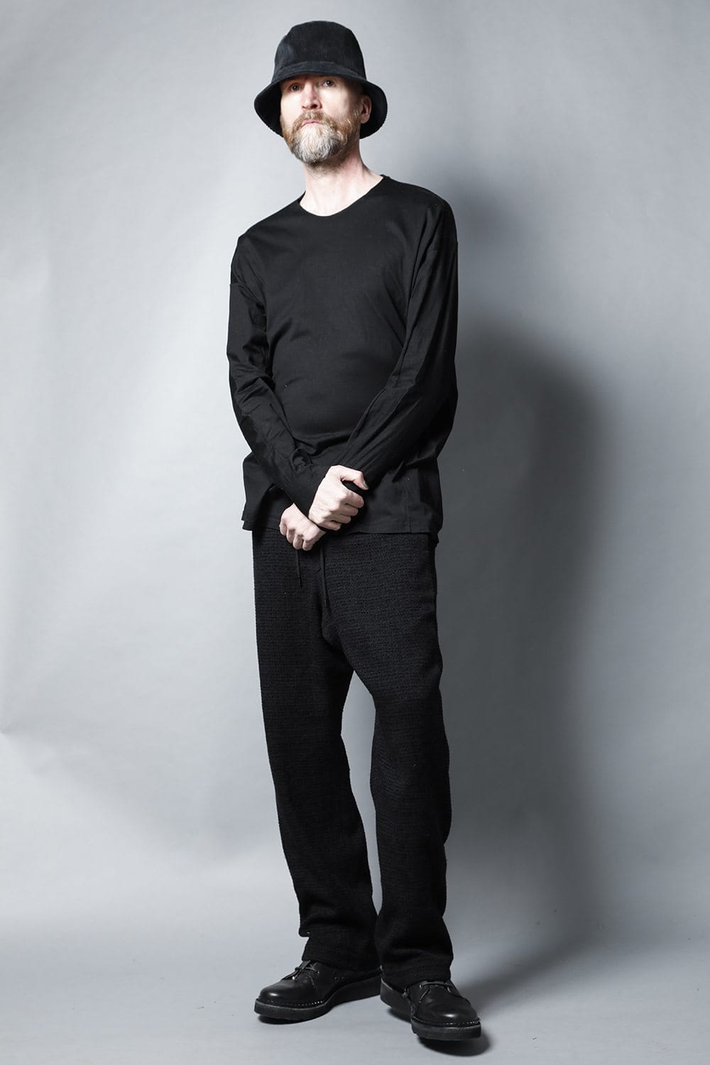 Relaxe pants Silk tweed