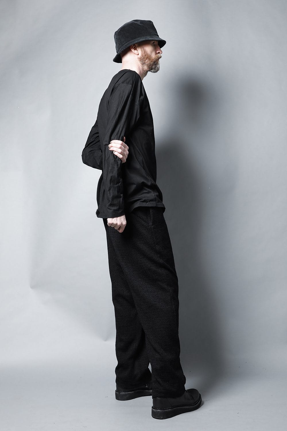 Relaxe pants Silk tweed