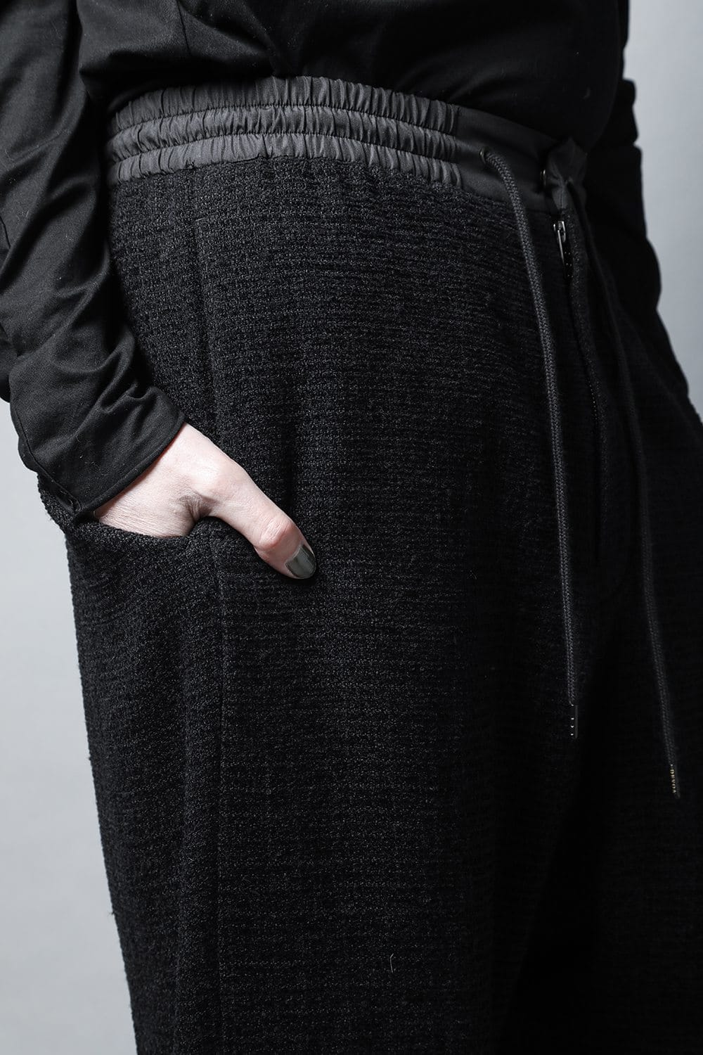 Relaxe pants Silk tweed