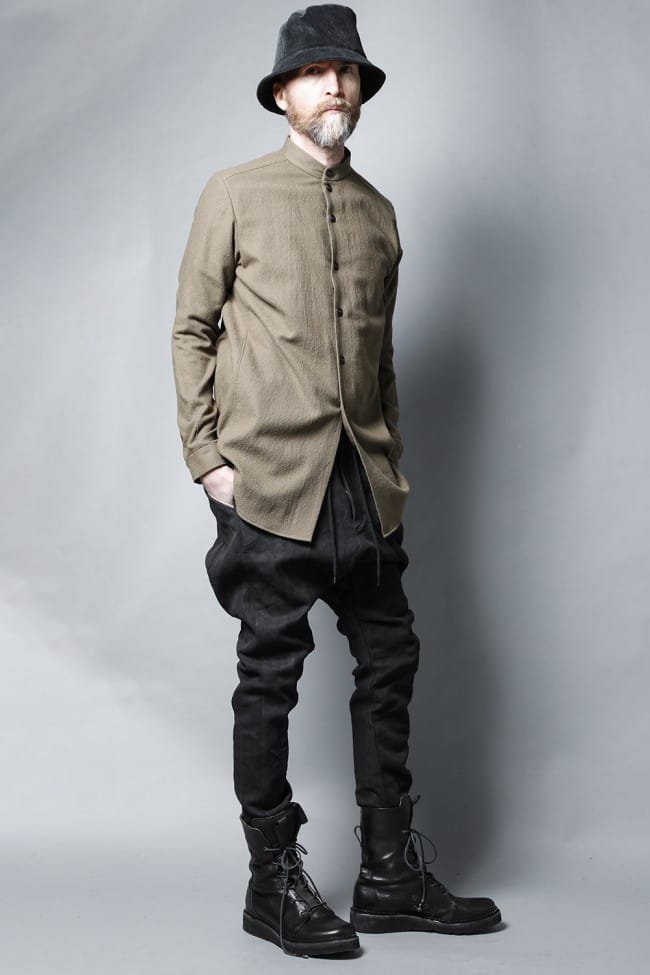 ドロップクロッチパンツ ヘビー和紙 デニム