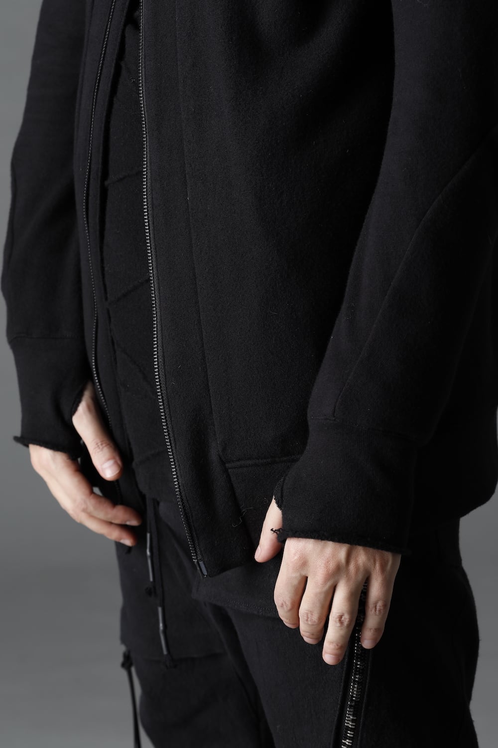 Untwisted Fleece Lining Long Hood JKT