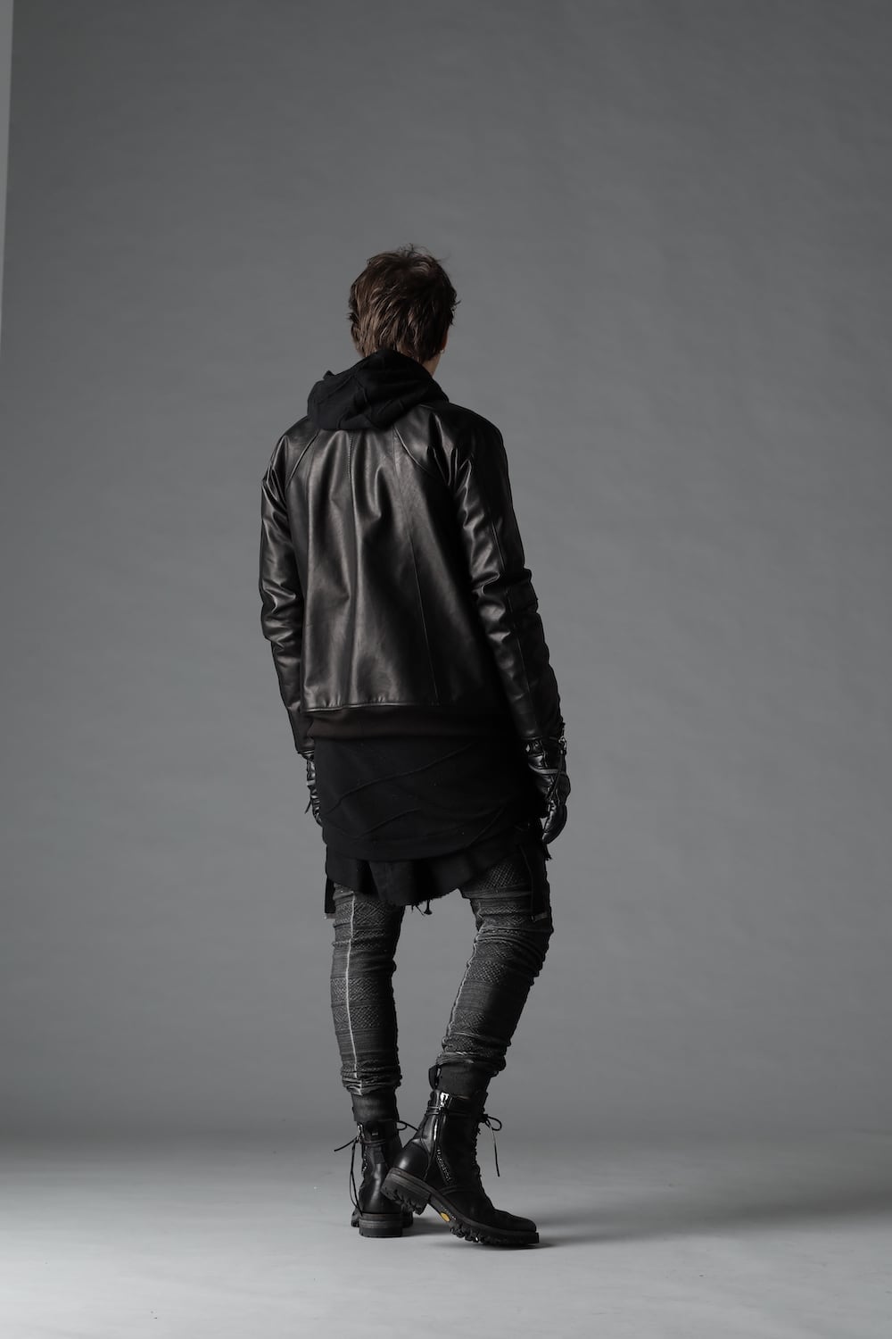 D.HYGEN×ARTEFACT Collaboration Item- Horse Leather Bomber JKT
