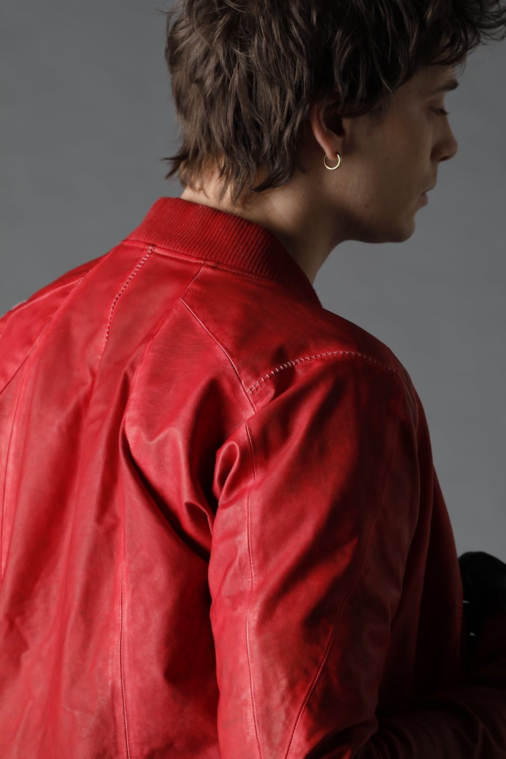 D.HYGEN×ARTEFACT Collaboration Item- Dye Horse Leather Bomber JKT