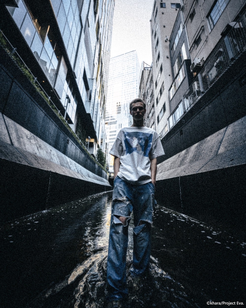 EVANGELION × SAINT Mxxxxxx SHINJI Short sleeve T-shirt