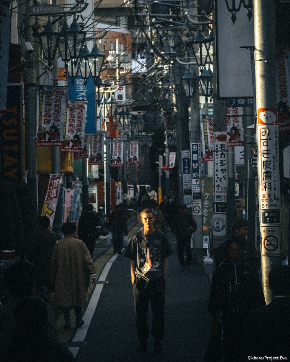 EVANGELION × SAINT Mxxxxxx NEON Short sleeve T-shirt