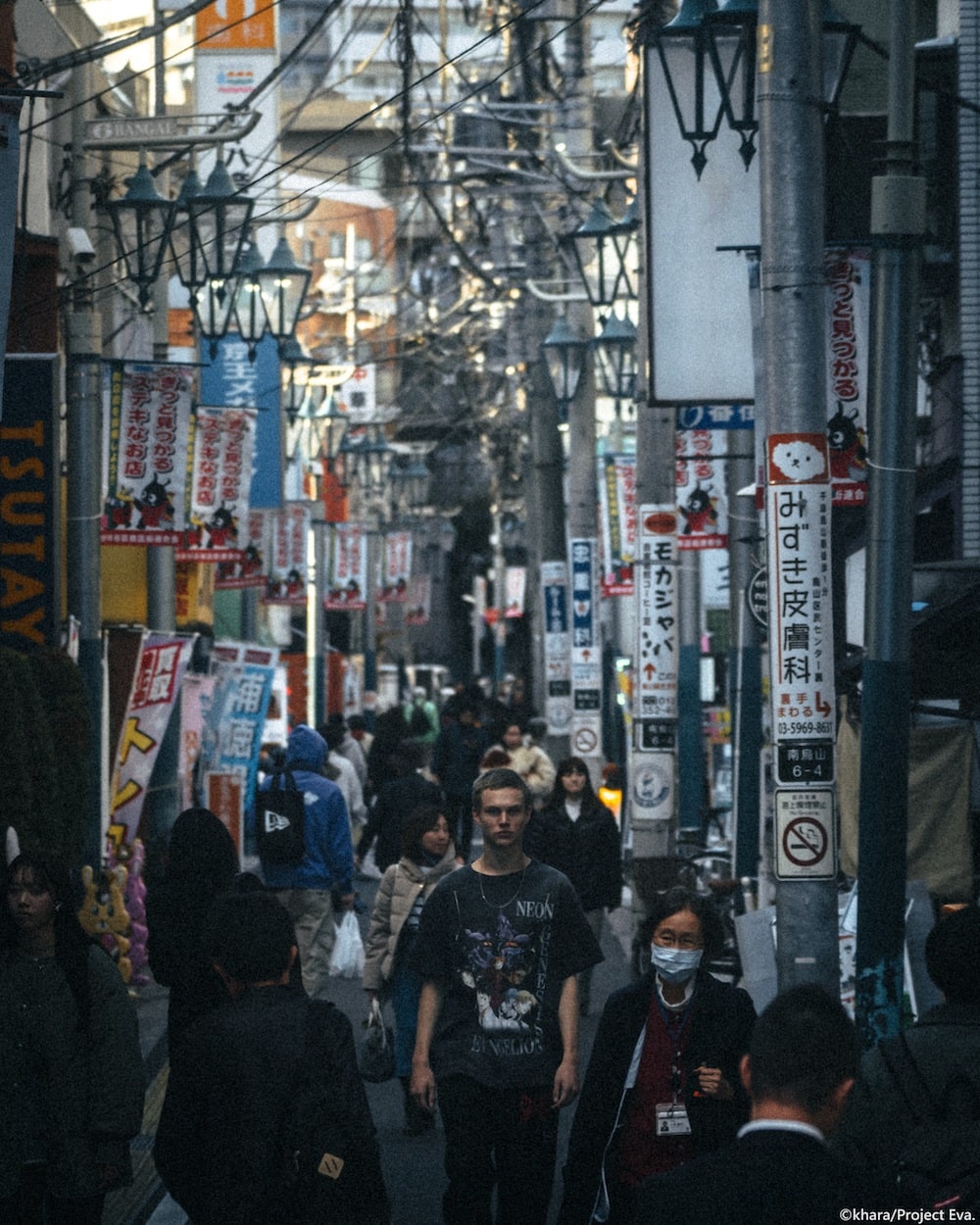 EVANGELION × SAINT Mxxxxxx NEON Short sleeve T-shirt