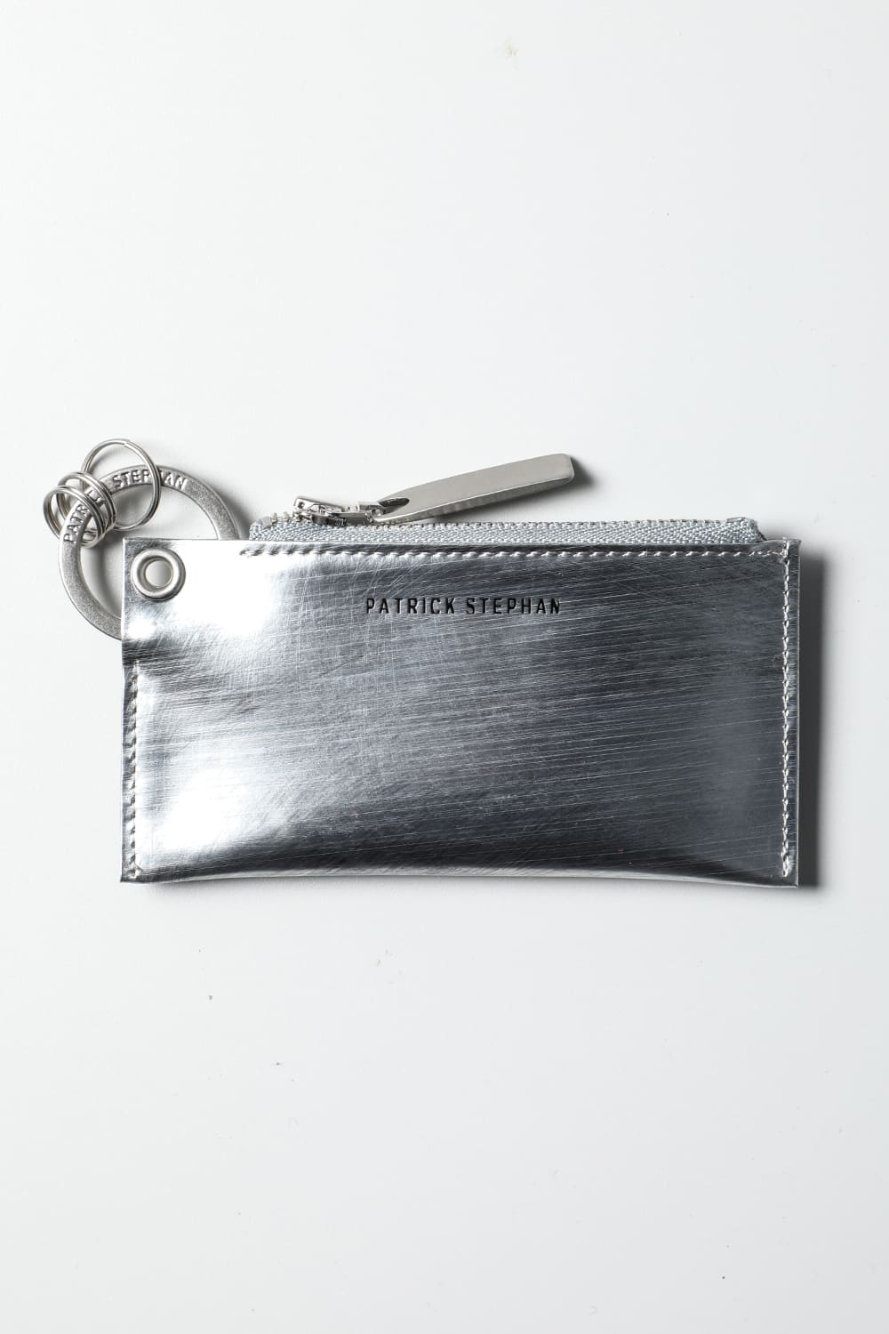 Leather key case & holder 20 scratch SIL