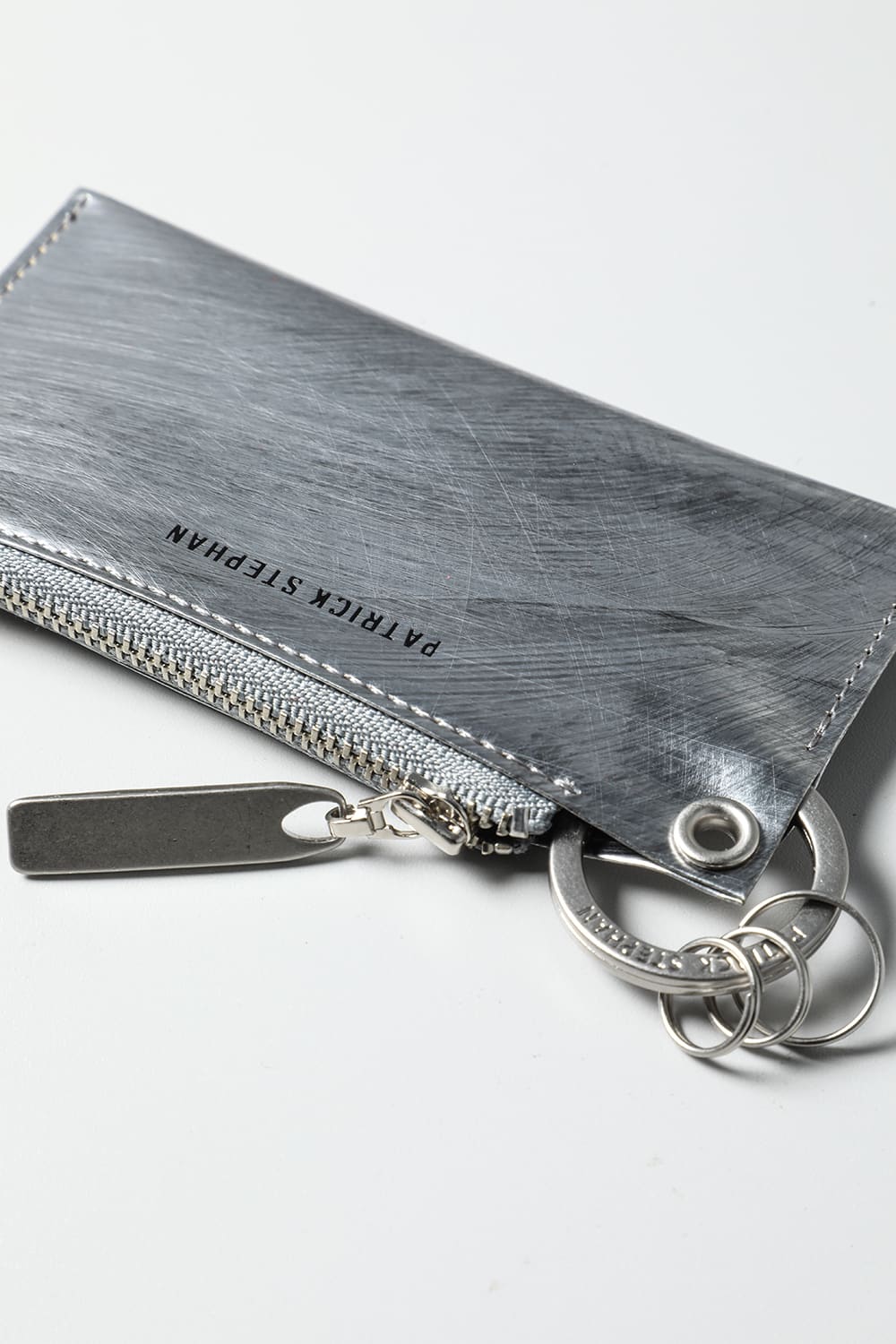Leather key case & holder 20 scratch SIL