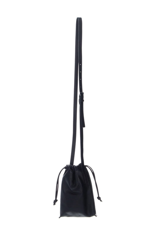 Leather cell phone bag 'drawstring'