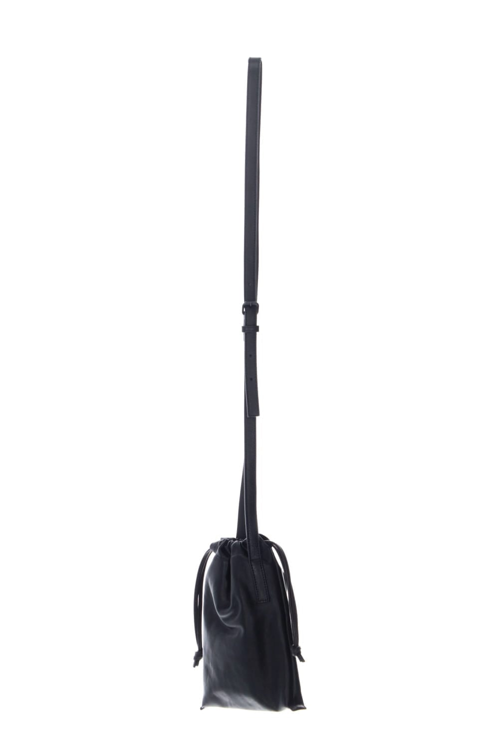 Leather cell phone bag 'drawstring'