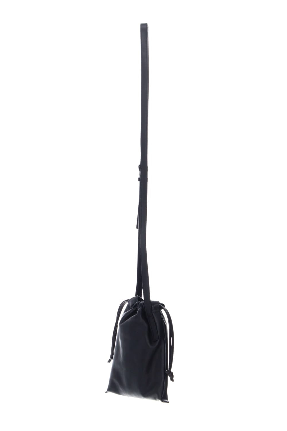 Leather cell phone bag 'drawstring'