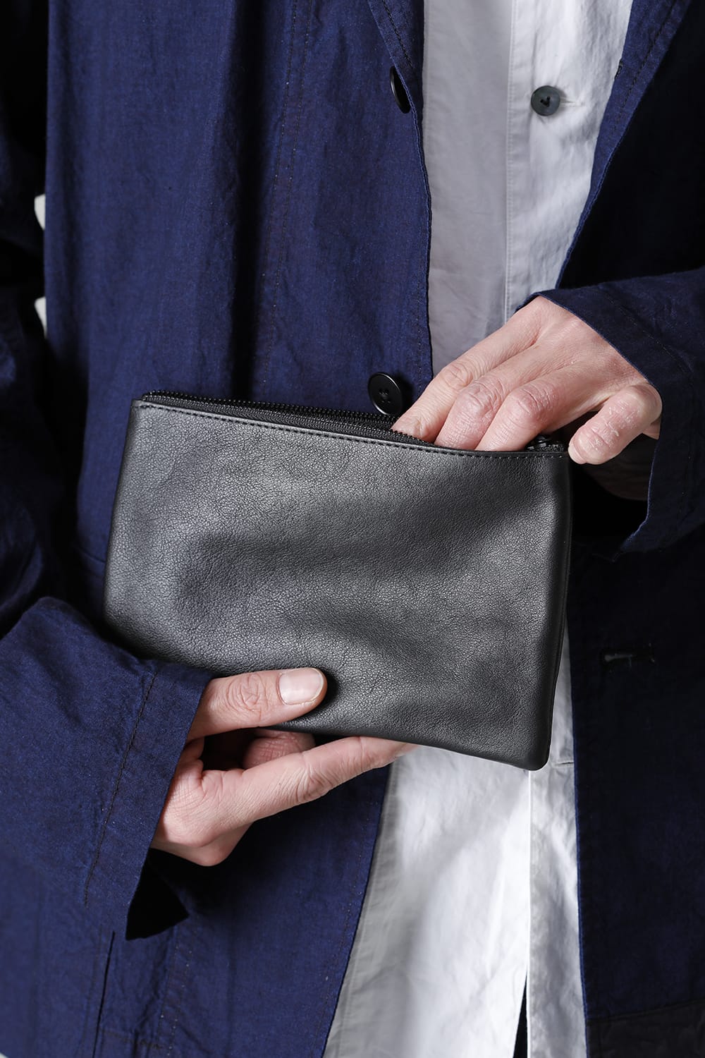 Leather pouch S 20 Black