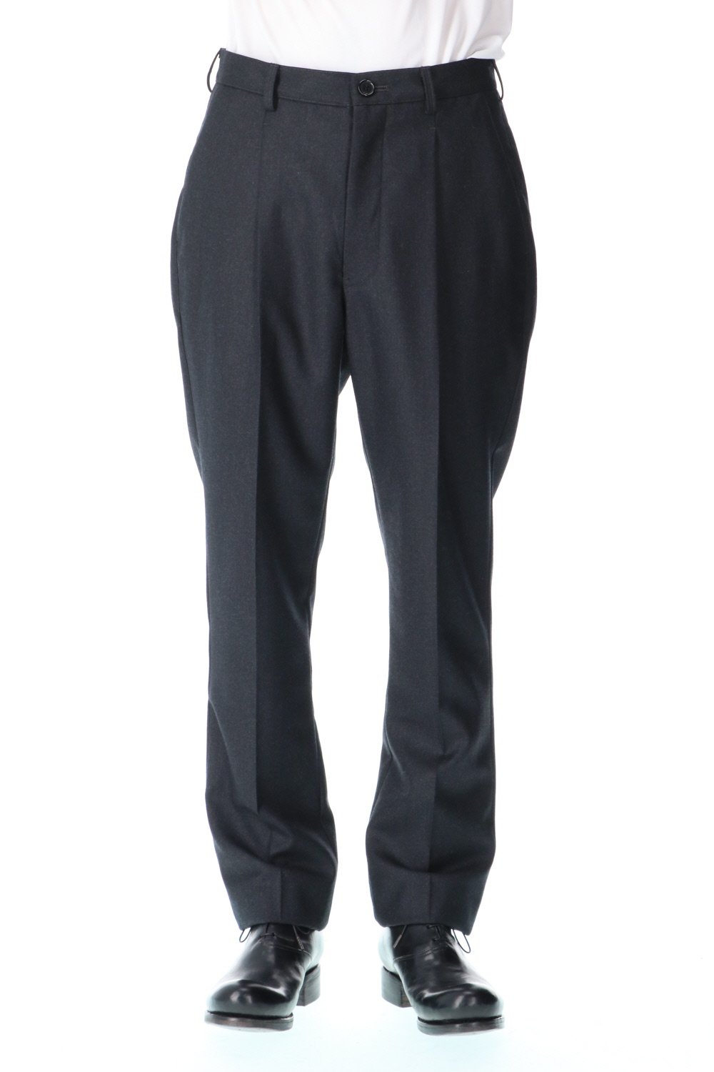 No Mulesin Wool Cashmare One Tack Slim Pants