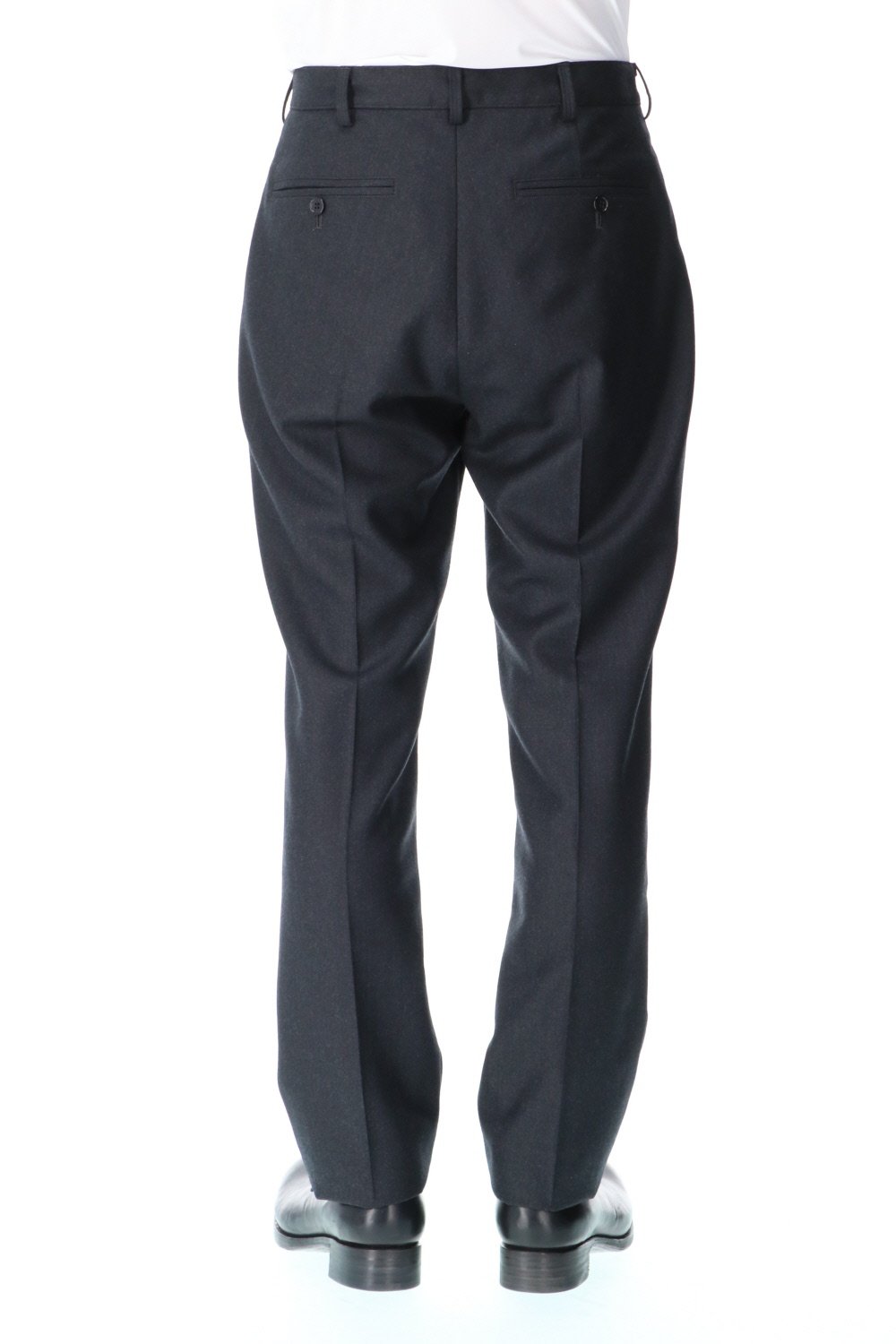 No Mulesin Wool Cashmare One Tack Slim Pants