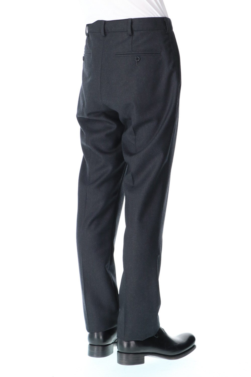 No Mulesin Wool Cashmare One Tack Slim Pants