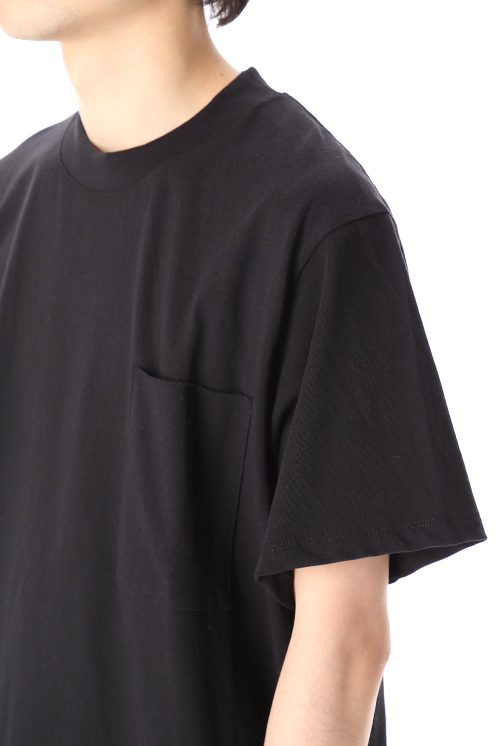 Wide Box Shape T-Shirts PAPER Black