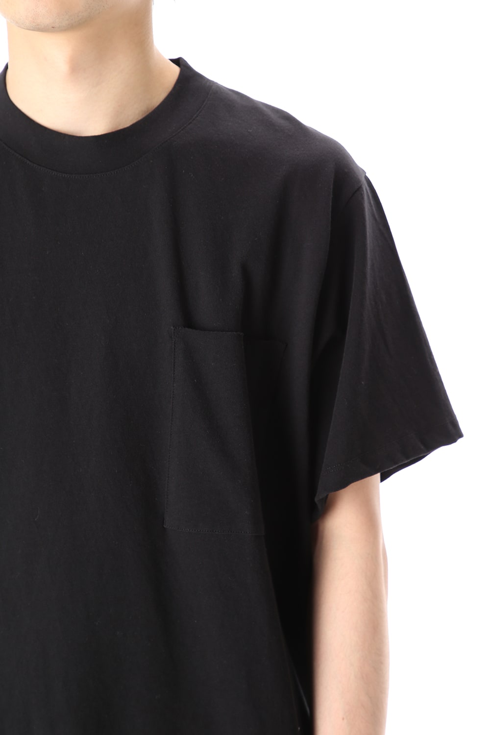 Wide Box Shape T-Shirts PAPER Black