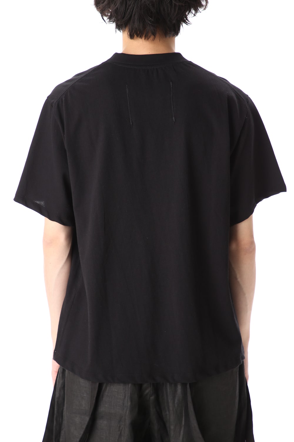 Wide Box Shape T-Shirts PAPER Black